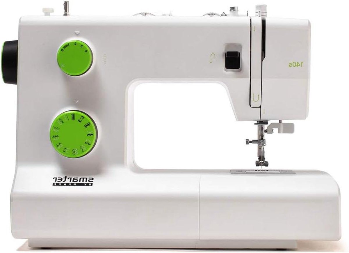 Naaimachine - Naaimachine met 21 steken - Kleding Maken - Geïntegreerde Naaldinrijger - 18 x 42 x 29 cm - Wit