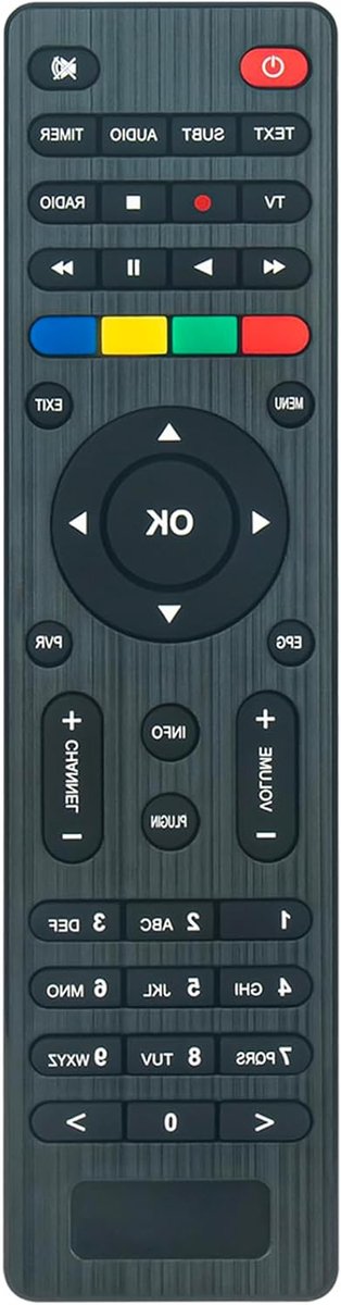 Afstandsbediening Vervangen - Universele Afstandsbediening - TV Kijken - Geen Programmering Nodig - 16 x 4 x 1 cm - Zwart