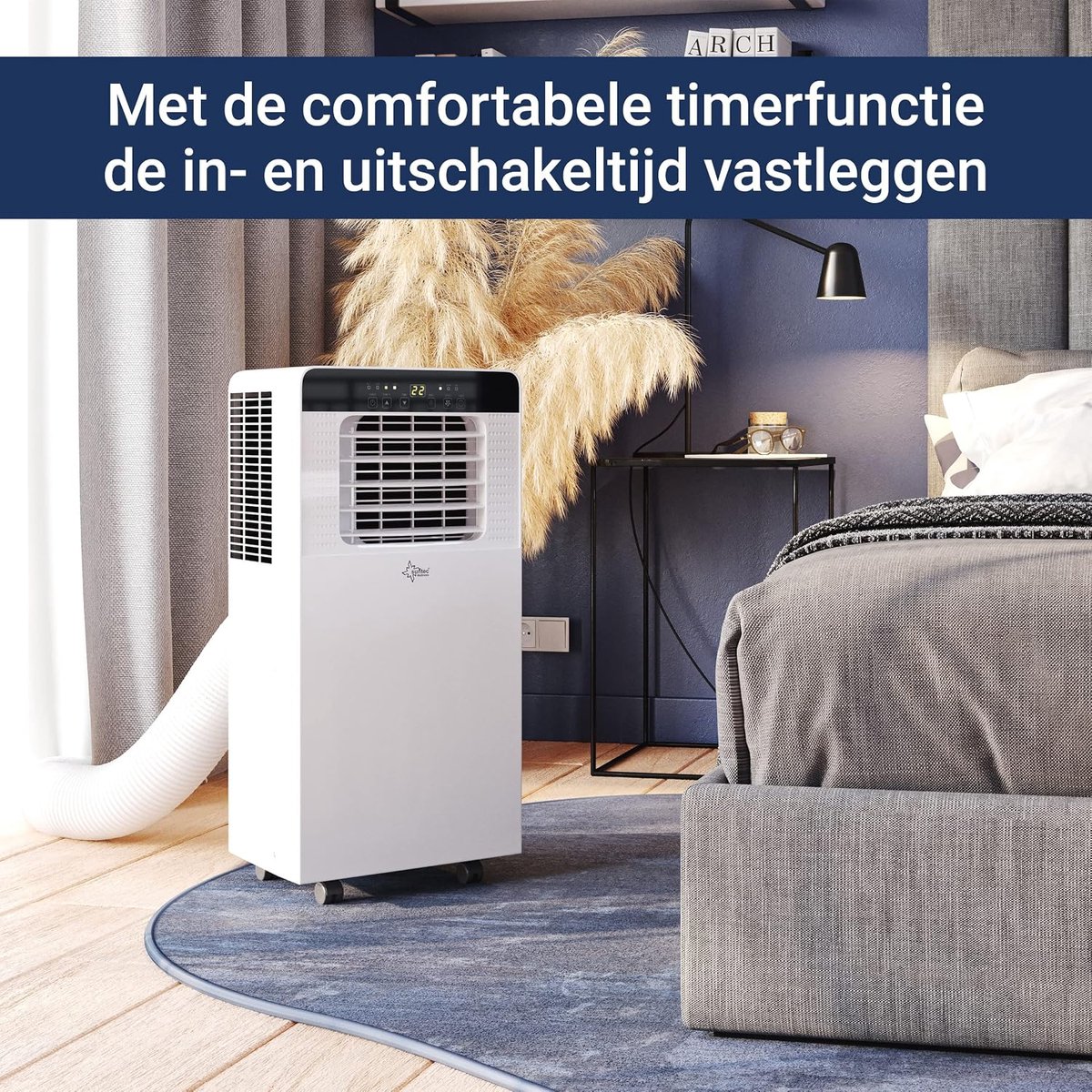 Mobiele Airconditioner tot 25 m² | Koeler & Ontvochtiger met Natuurlijk Koudemiddel | 7.000 BTU/h | Voor Thuis & Kantoor thumbnail 3