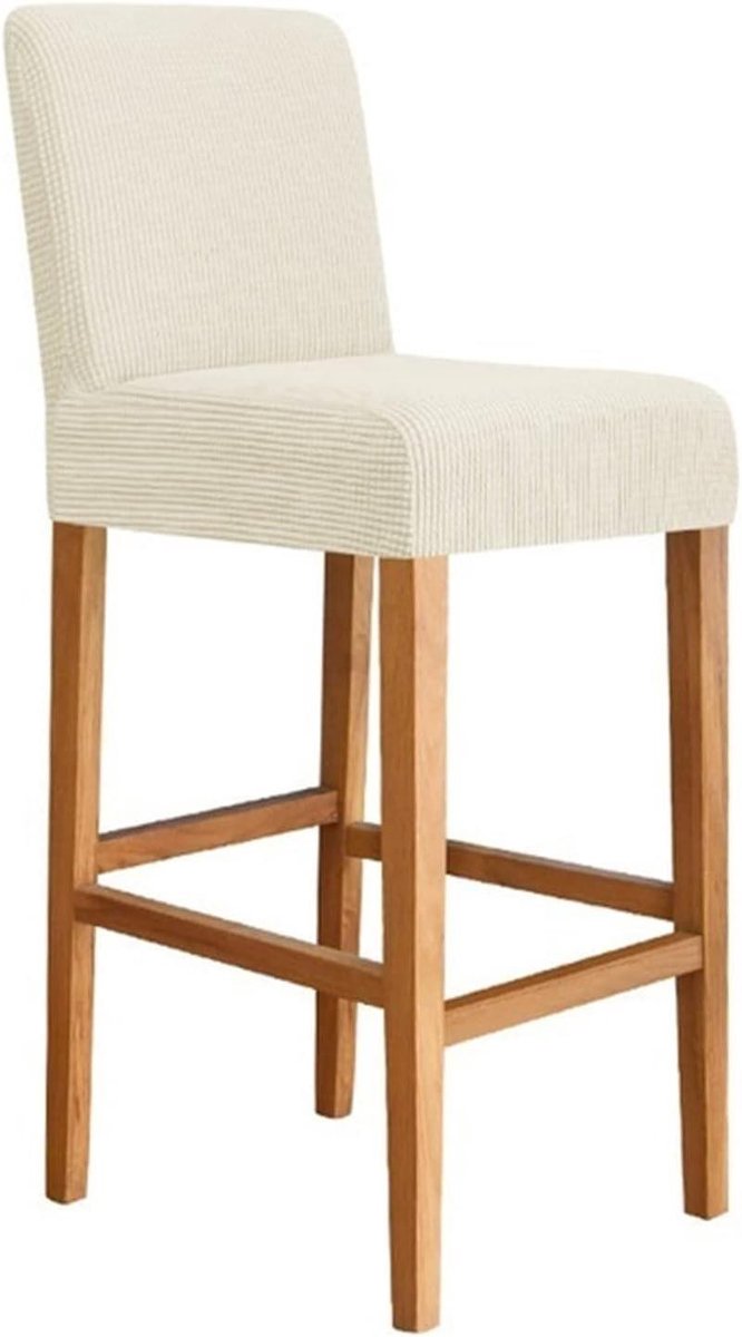 Barstoel Hoes - Barkrukhoes Stoelhoes - Stoel Beschermen - Stretchy Materiaal - 35-51 cm - Wit