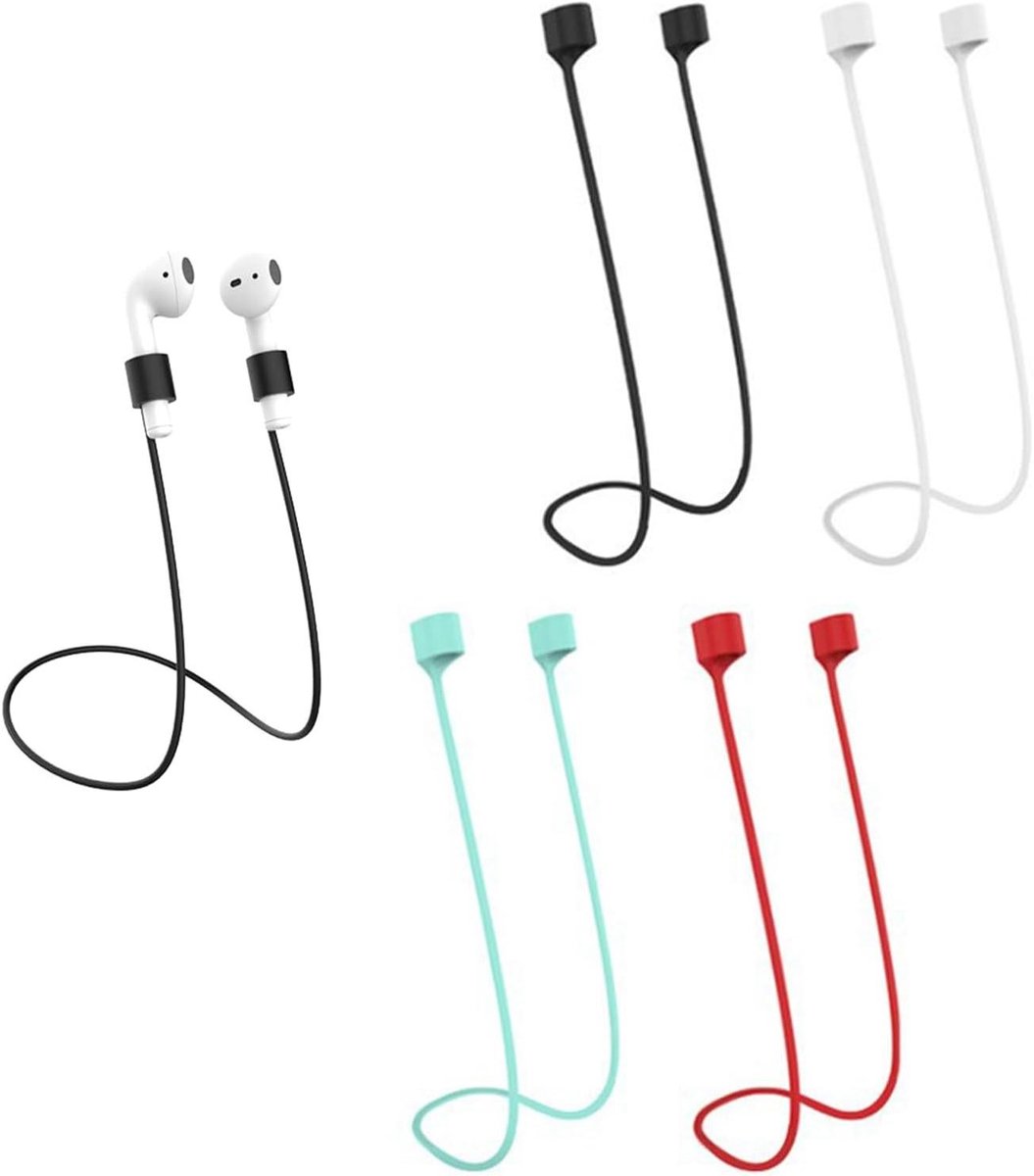 Magnetische Oordopjes Houder - Anti-verlies Bandjes - Sport & Werk - Zachte Siliconen - 70 cm - Multicolor