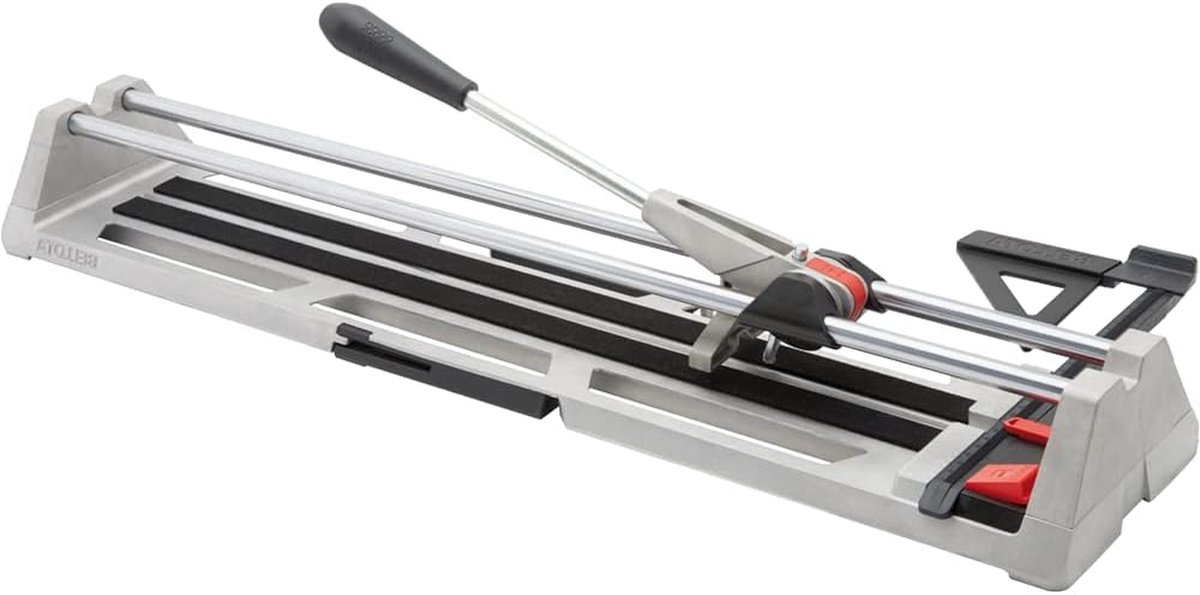 Keramische Tegelsnijder - Tegelsnijmachine Handmatig - Tegels Zagen - Extra Brede Sokkel - 815 mm - Zilver