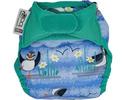 Pasgeboren Luier - Wasbare Luier - Baby Verschoningen - Dubbele Beeninzetstukken - 15 x 4 x 28 cm - Blauw