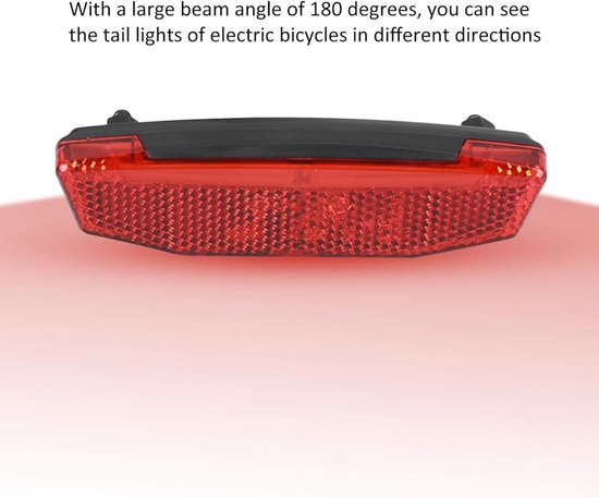 Achterlicht Fiets - Waarschuwingslampje Rood - Nachtrijden - Led Technologie - 6V-60V - Rood — afbeelding 5