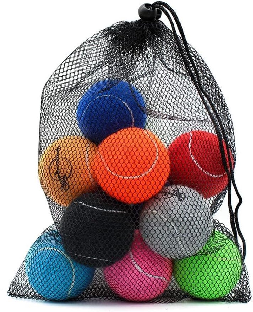Tennisballen - Oefenballen Speelballen - Sporten en Spelen - Duurzaam Vilt Materiaal - 25 inch - Mix Kleur