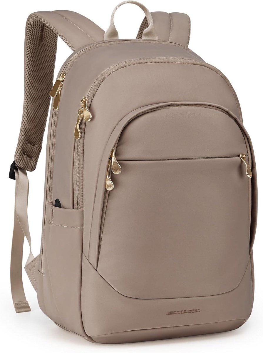 Laptop Rugzak - Reistas Schooltas - Reizen en Studeren - Met USB-poort - 44.5 cm - Zwart