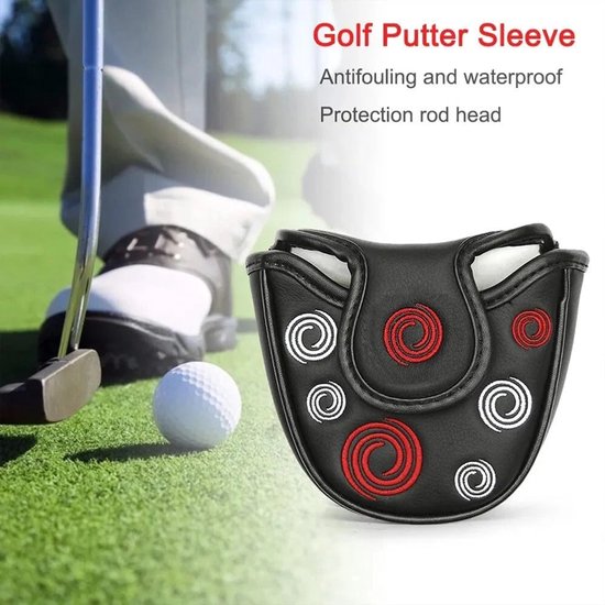 Golf Putter Headcover - Putter Hoes Golf - Bescherming Golfclubs - Magnetische Sluiting - 13 x 14 cm - Zwart van GOLF — afbeelding 5
