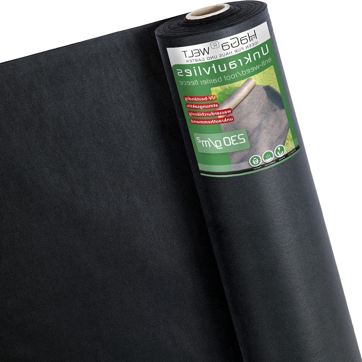 Onkruiddoek - Worteldoek Tuinvlies - Onkruid Vrij Houden - Scheurvast 230 g/m² - 1 m x 50 m - Zwart