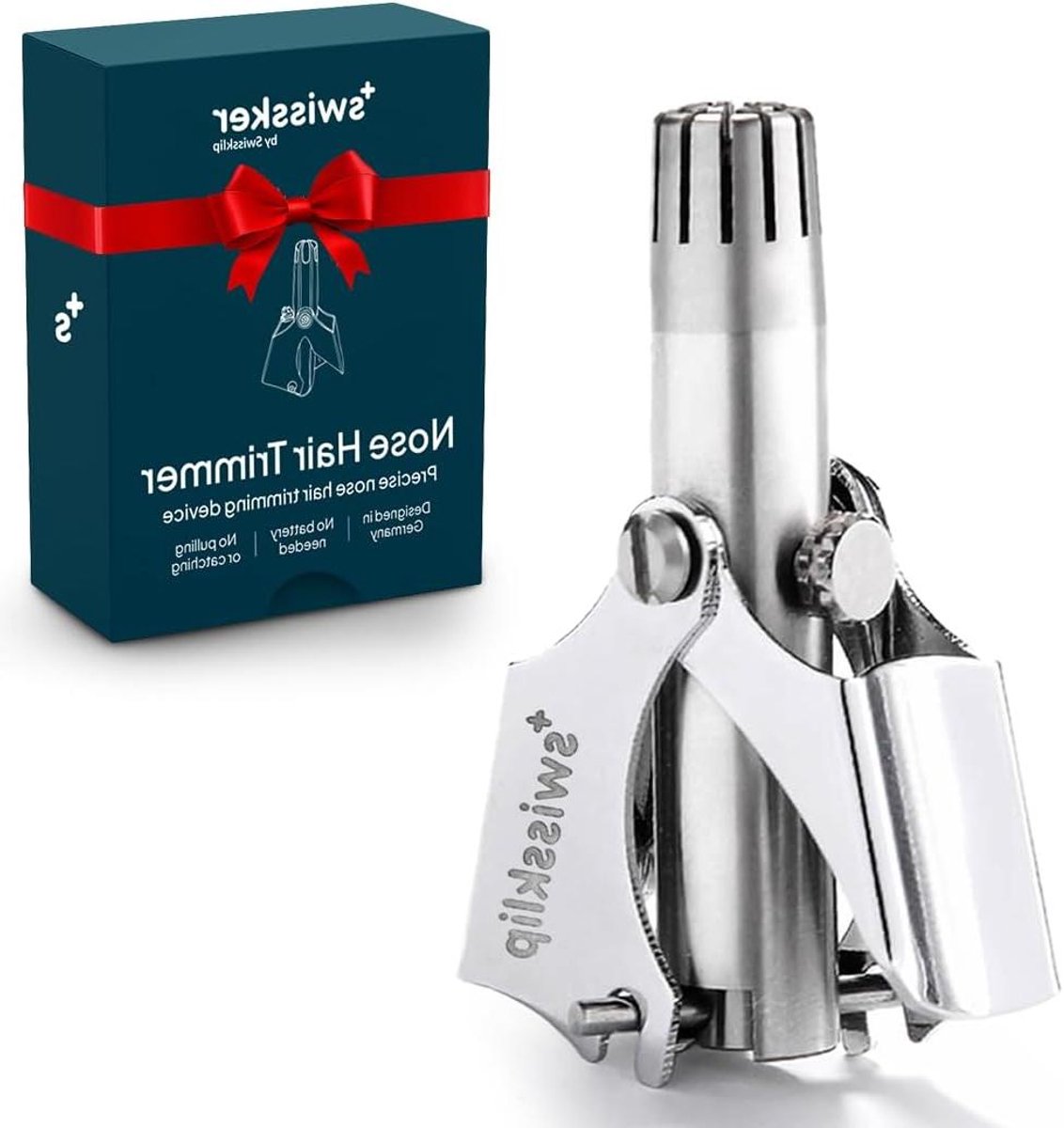 Neushaartrimmer - Oortondeuse Neusverzorging - Persoonlijke Verzorging - Roestvrij Staal - 10.31 x 8.92 x 2.82 cm - Zilver