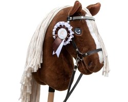Hobby Horse Land - Hobby Horse "Sunny Dream" - Inclusief halster & diamanten frontriem - Stokpaard - A3