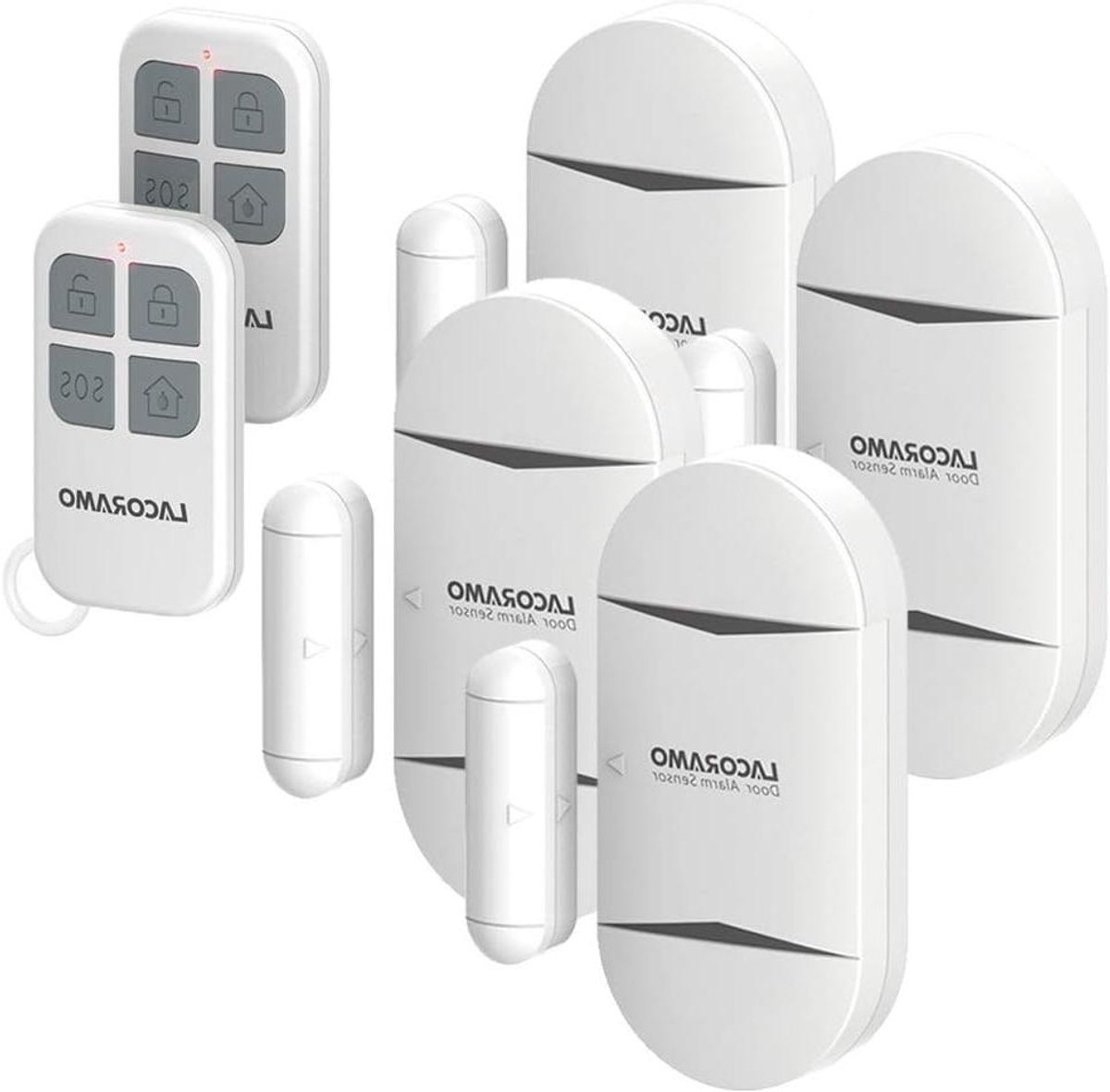 Draadloze Deuralarm Sensor - Magnetische Contact Sensor - Beveiliging Huis - 130 dB Luid Alarm - 15 Meter Bereik - Wit