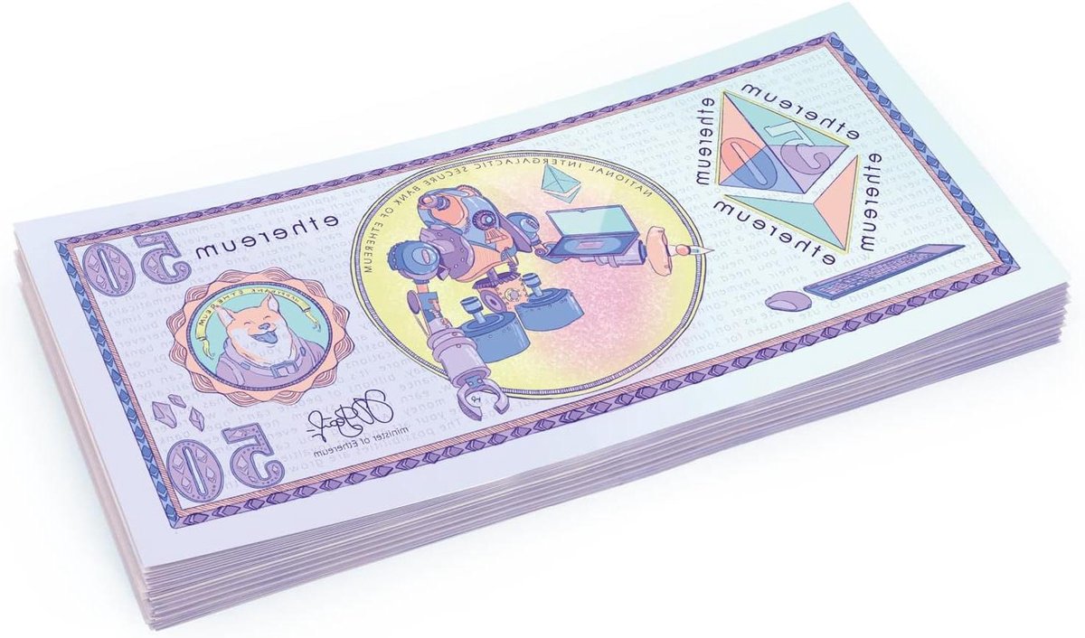 Speelgeld Biljetten - Nep Geld - Cadeau Verpakking - Dubbelzijdig Bedrukt - 100 Stuks - Goud