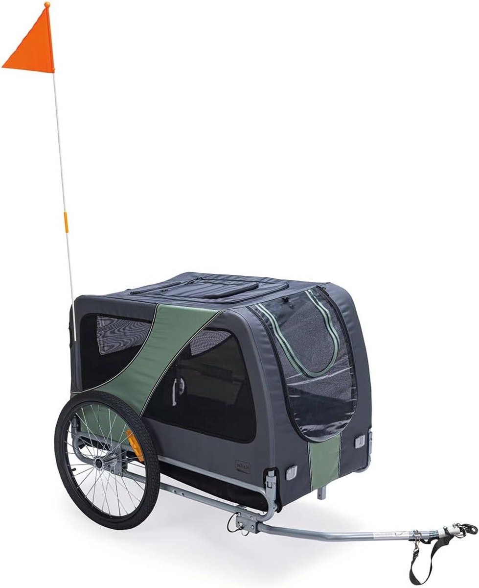 Honden fietsaanhanger - Huisdier transport - Samen fietsen - Universele koppeling - 152 x 74 x 84 cm - Zwart