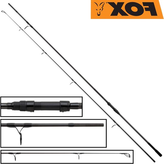 Karperhengel - Vissen hengel - Karpervissen - Lichtgewicht carbon blank - 3.60m 3lbs - Zwart
