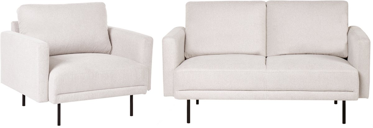 BREDA - Bankenset - Lichtbeige - Polyester