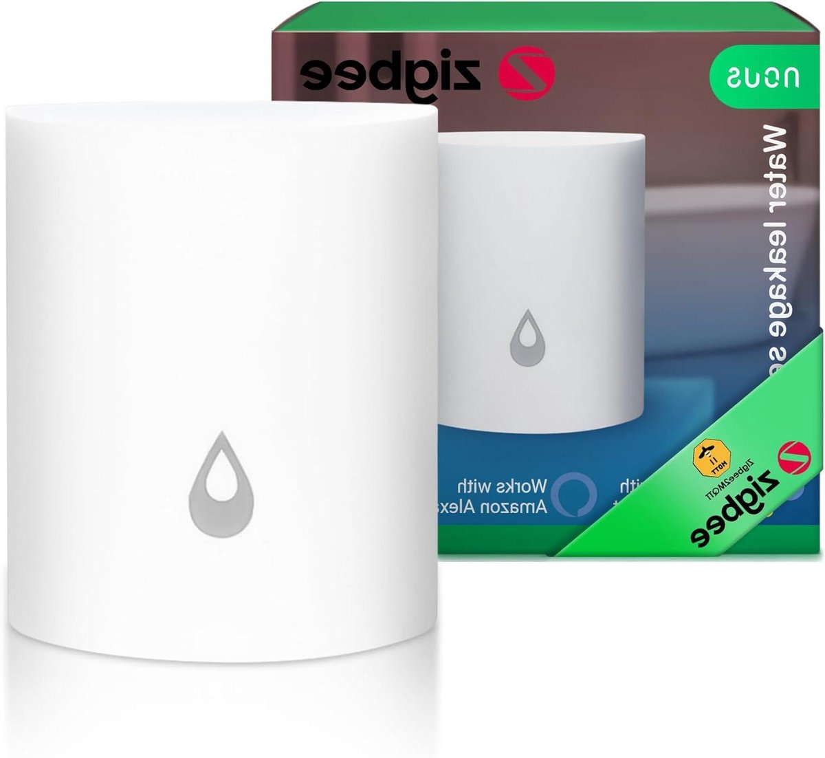 Water Detector - Lekdetector Smart - Huis Beveiligen - Directe Meldingen - Compact Formaat - Rood