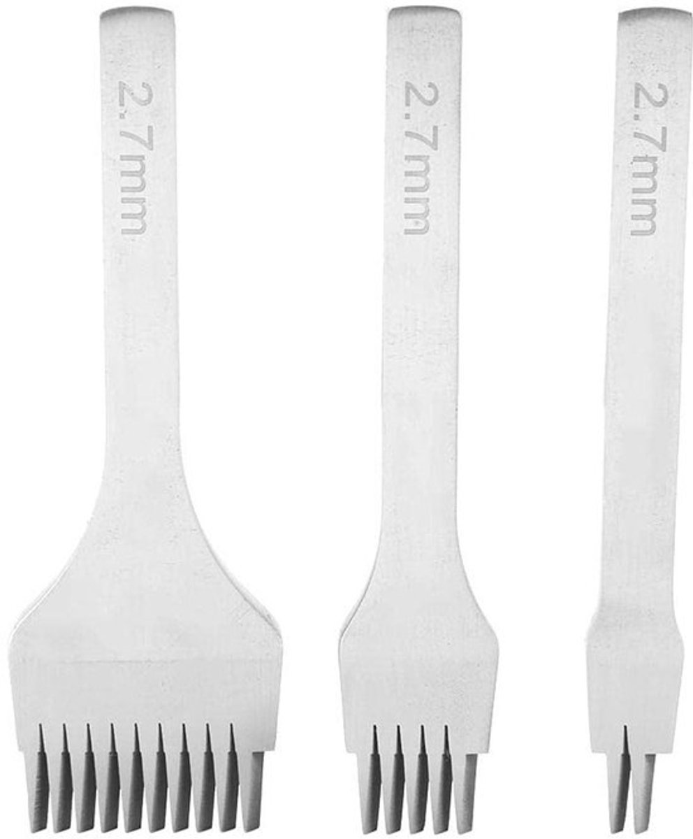 Store_7 - Lederen Craft Tools - Ponsgereedschap - Wit staal - Veter