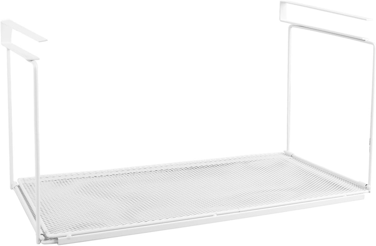 Verstelbare Onder-Rack Opslagmand van Metaal voor Keuken, Perfecte Organizer voor Keukenkast en Onderkast, Ideaal voor Keukenaccessoires en Ruimtebesparing