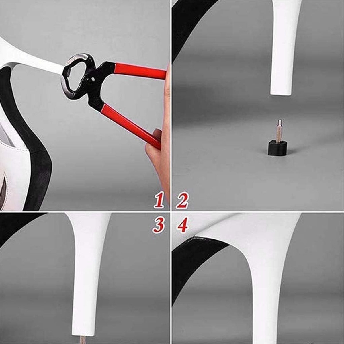 Dailygoods- Hakbeschermers U-vorm - 8/9/10/11/12 mm - Hielbeschermers - Duurzaam - Geluidsonderdrukking - Comfortabel en veilig - Hielpunten
