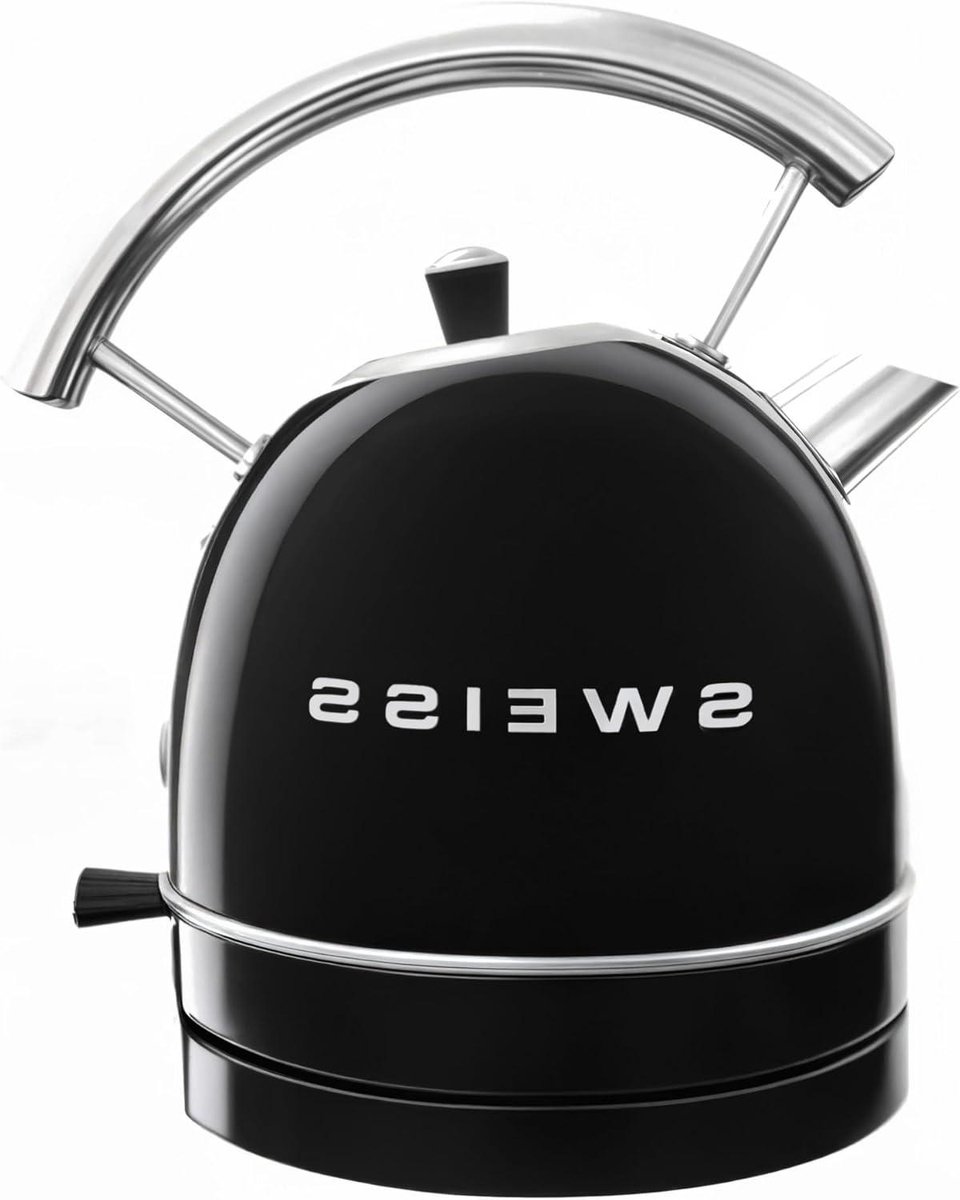 Elektrische Waterkoker - Waterkoker RVS - Snel Water Koken - Automatische Uitschakeling - 18 Liter - Zwart