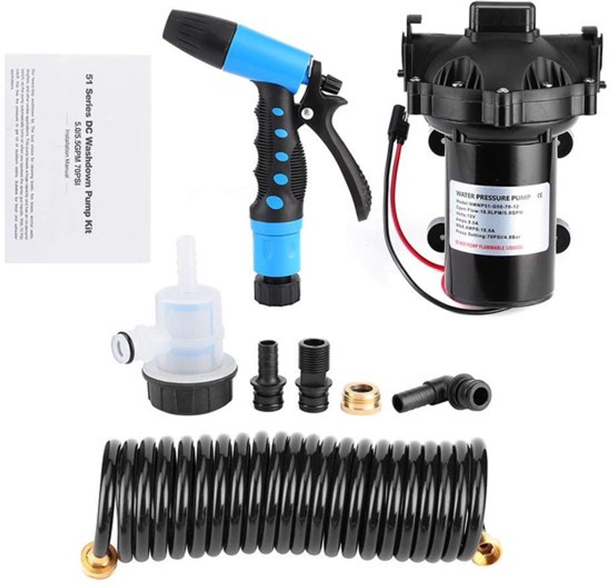 Allecto - Waterpomp - 12V - Ideaal voor Reinigen en Bevochtigen