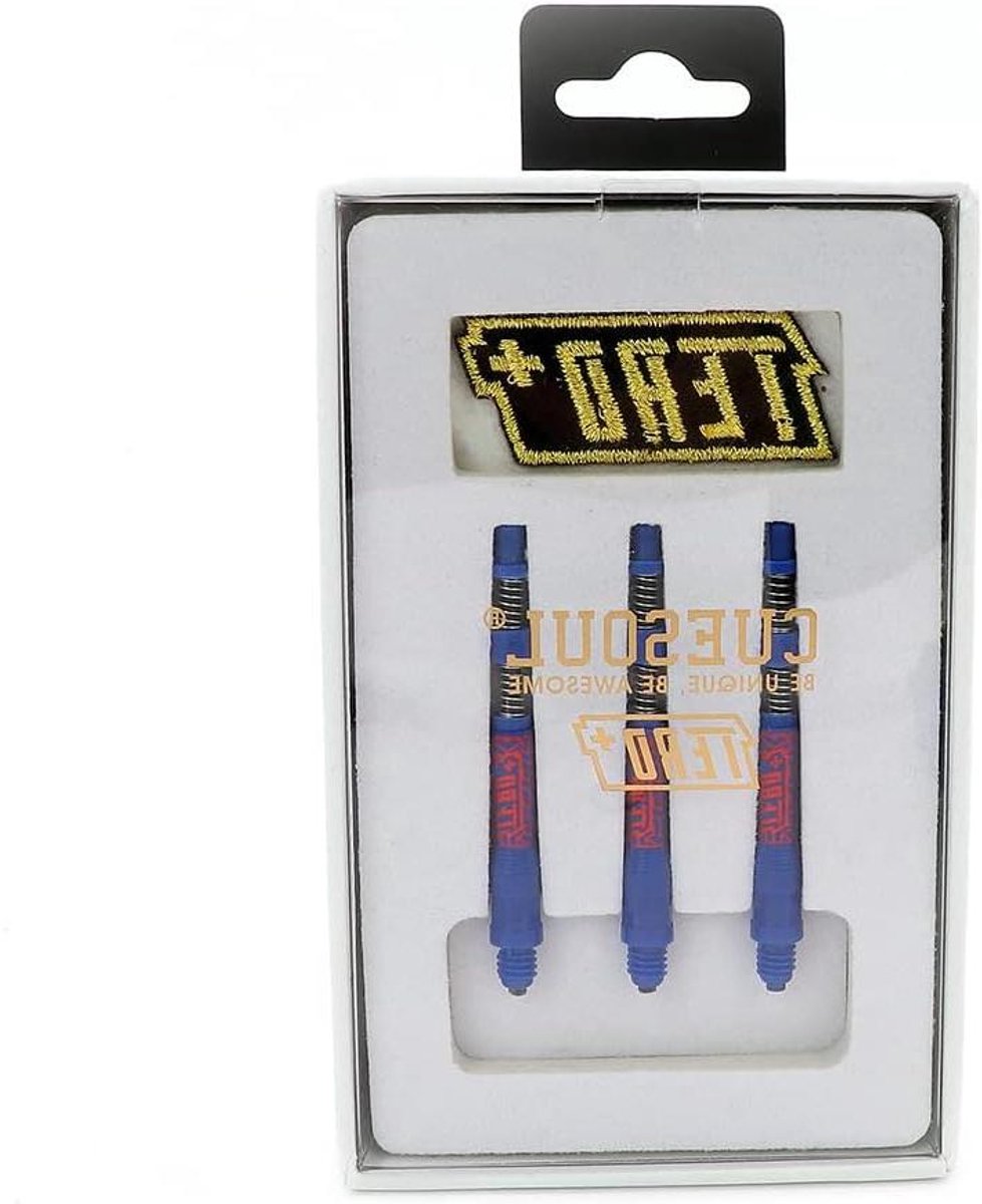 Dart Shafts - Dart Accessoires - Darts Spelen - Dubbel Telescopisch Roterend Systeem - E-lengte 50mm - Blauw