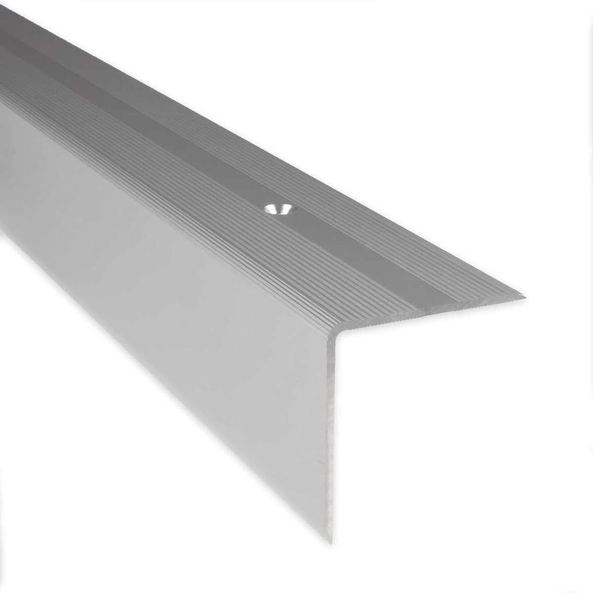 Trapneus Profiel - Trapprofiel Hoekprofiel - Trap Randen Beschermen - Geanodiseerd Aluminium - 40 x 42 x 1000 mm - Zilver