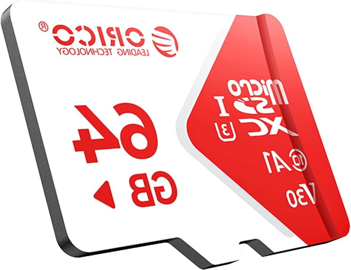 Micro SDXC Kaart - Geheugenkaart TF Kaart - Video Opnemen - A1 App Prestaties - 64 GB - Zwart