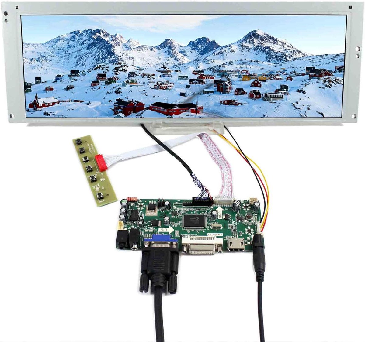TFT LCD Scherm - Brede Monitor - DIY Projecten - Uitgerekt Staafscherm - 149 Inch - Niet Van Toepassing