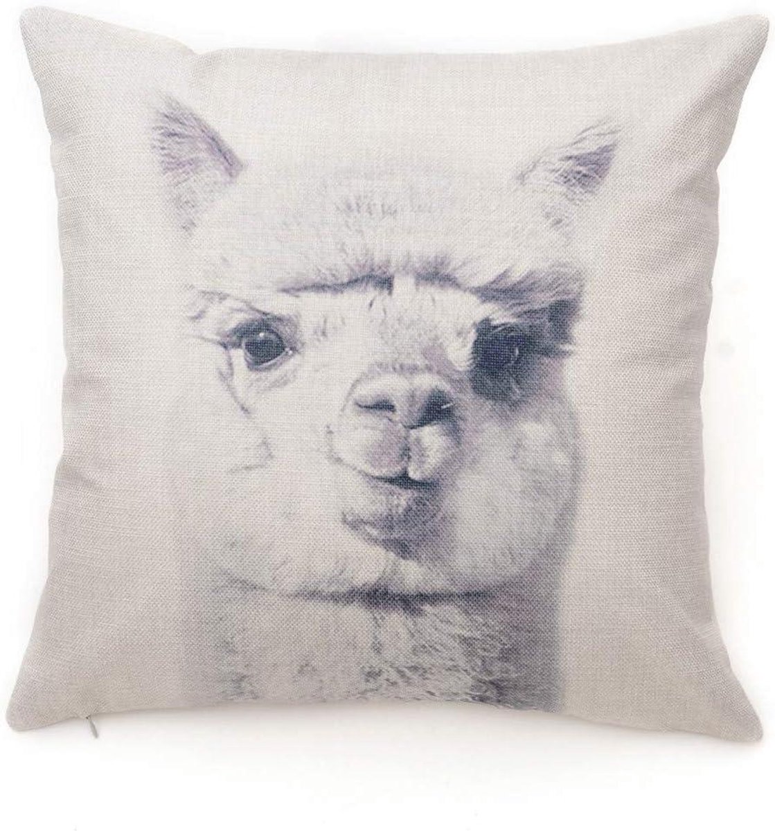 Kussensloop Dierenpatroon - Decoratief Kussenhoes - Interieur Decoratie - Zacht Linnen Materiaal - 45 x 45 cm - Meerdere Kleuren