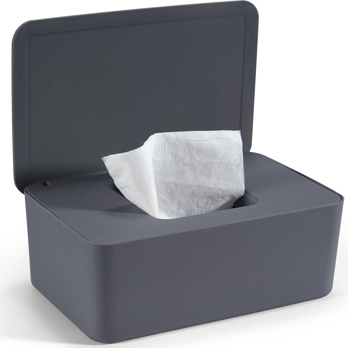Baby Billendoekjes Houder - Dispenser Doekjes - Hygiënisch Opbergen - Voorkomt Uitdroging - 18.5 x 12.2 x 7 cm - Wit