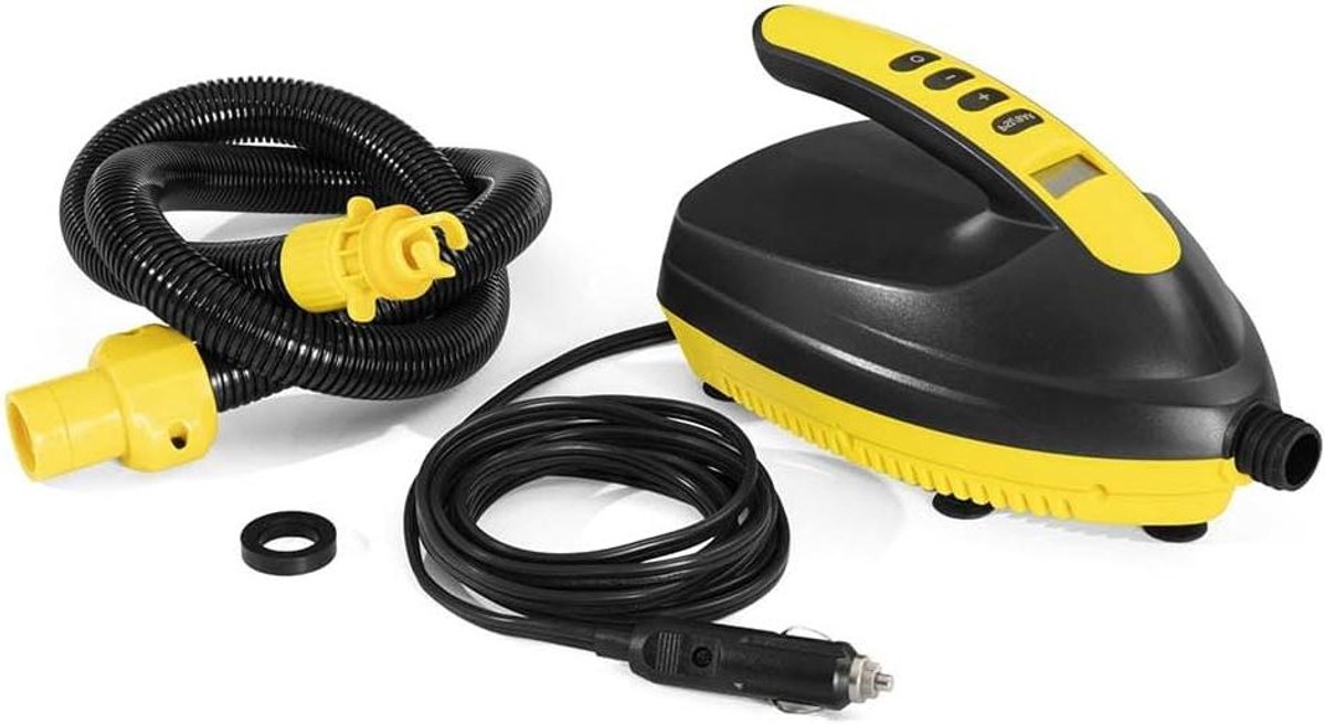 Elektrische Luchtpomp - Hogedrukpomp SUP - Watersport Uitrusting - Automatische Uitschakeling - 23.5 x 14 x 13 cm - Multicolor