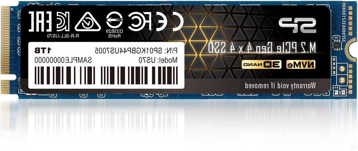 SSD M.2 - Opslag Schijf - Snelle Data Opslag - PCIe Gen 4x4 Interface - 1000GB - Multicolor