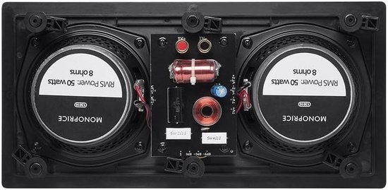 Inbouw Center Speaker - Home Theater - Films Kijken - Carbon Fiber Drivers - 5.25 Inch - Off-White — afbeelding 4