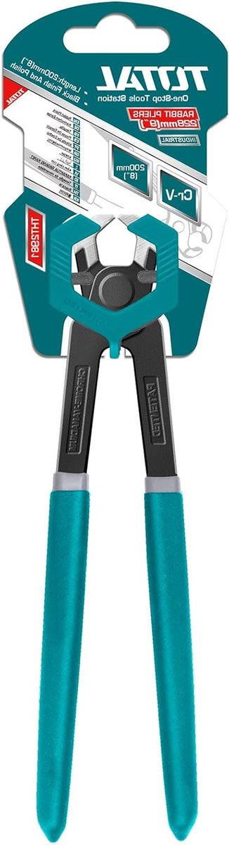 Cementtang - Knijptang - Metaal buigen - Antislip handgreep - 228 mm - Zwart
