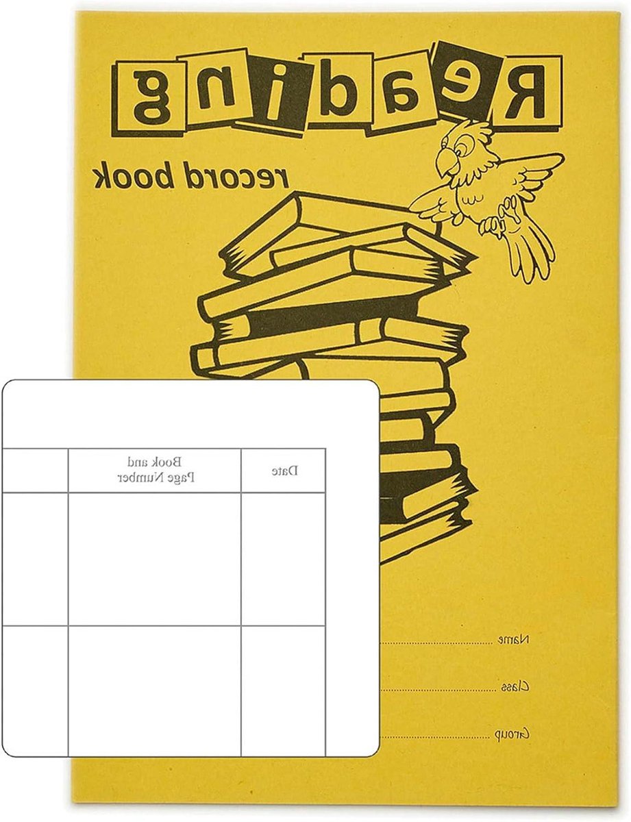 Leesboekje - Leesjournaal - Kinderen Leren Lezen - Steunt Natuurbehoud - A5 40 Pagina's - Geel