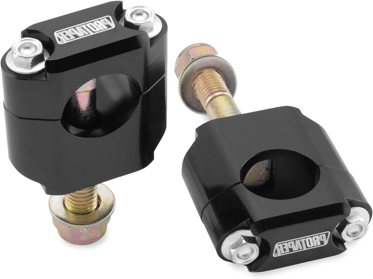 Stuurbeugels Kit - Motoronderdelen - Motoronderhoud - Rubberen Demping - 55 Cubic Inch - Zwart