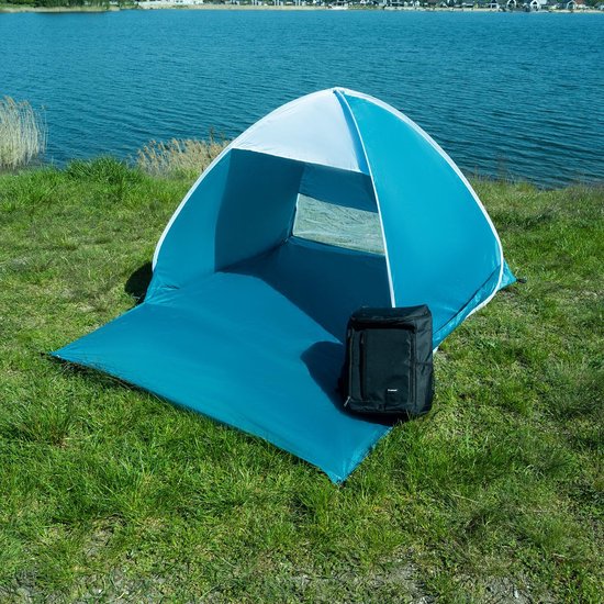 Pop-up Strandtent voor 2 Personen - 150 x 120 x 110 cm - Wind- en UV-bescherming 30+ - Blauw van POP — afbeelding 3