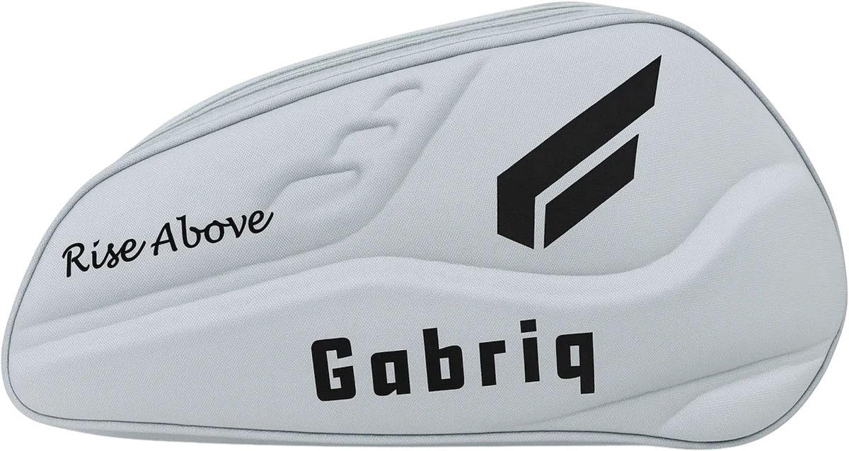 Gabriq Performance Bag - Padel Tas met Racketvak, Schoenenvak & Opbergvakken – Grijs