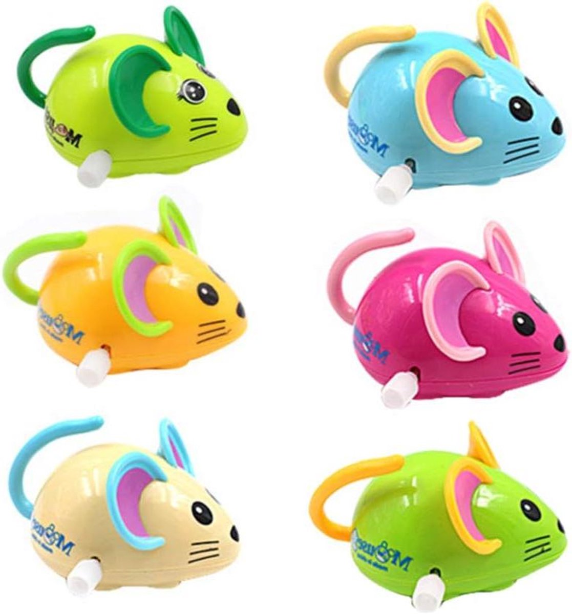 Opwind Speelgoed - Bewegend Figuur - Kinderspel - Realistische Beweging - 6 Stuks - Multicolor
