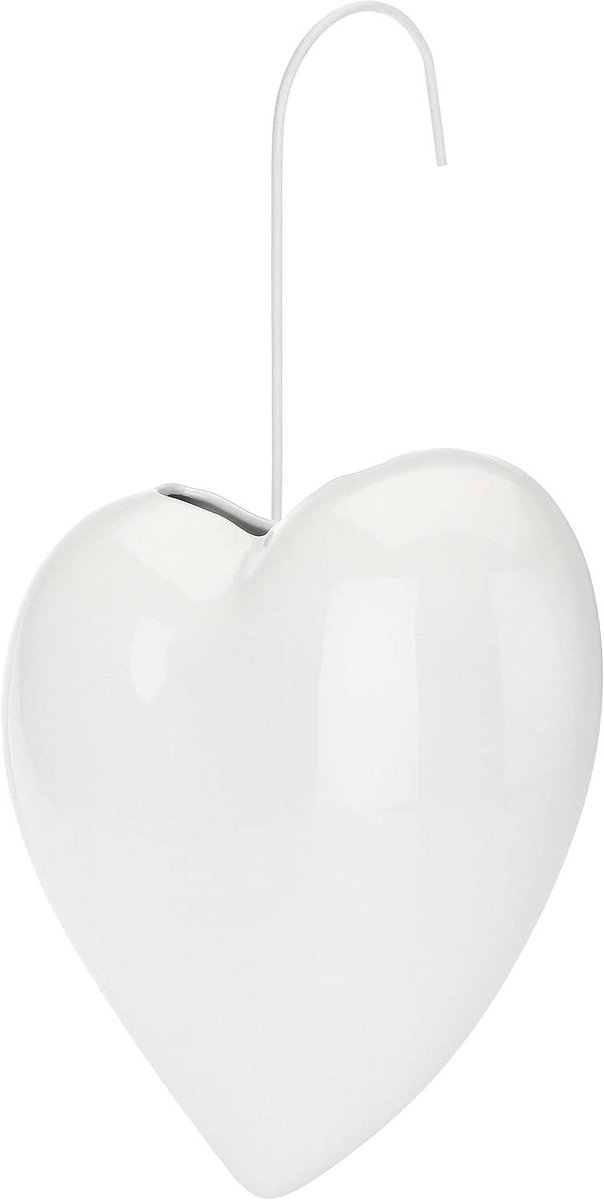 Luchtbevochtiger Hart - Decoratieve Bevochtiger - Comfort Verhogend - Innovatief Design - 62 cm - Wit