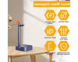 Elektrische Waterpomp - Waterdispenser Fles - Water Tappen - 7-traps Doseerpomp - 1800 mAh Batterij - Wit Blauw
