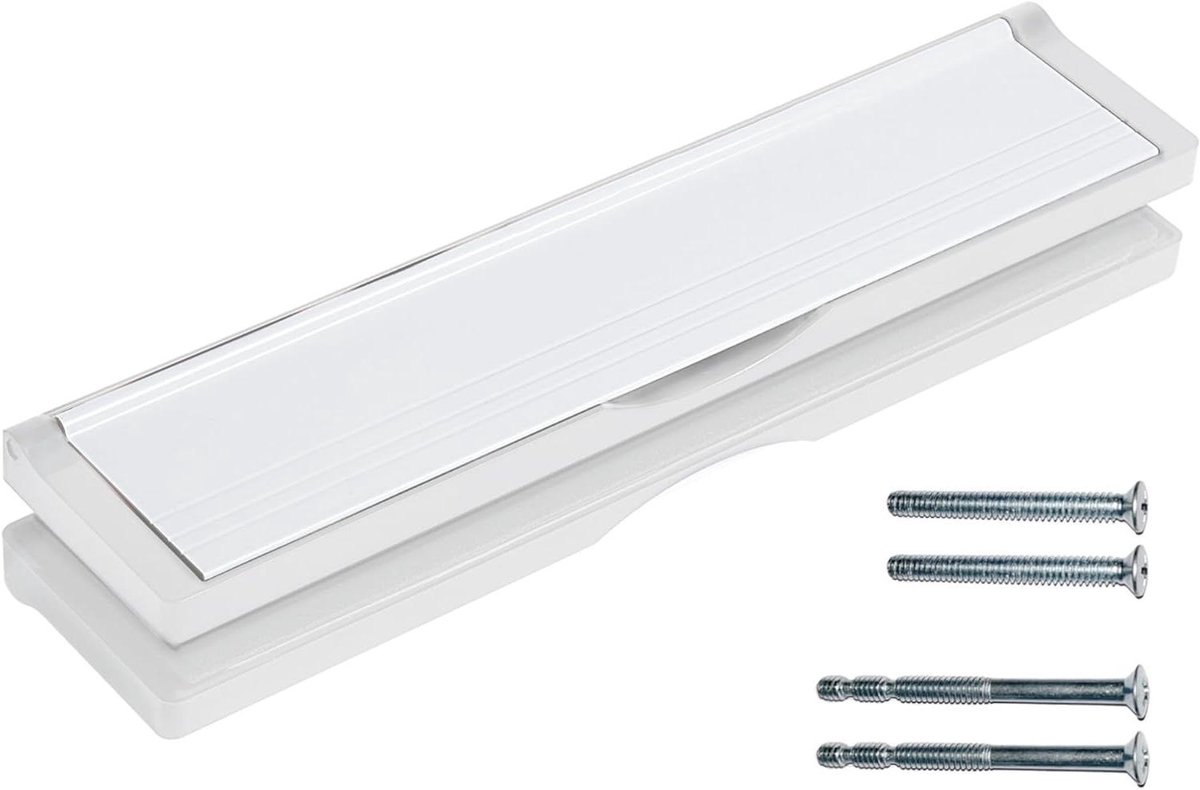 Brievenbus met mouwen - Post opener - Tocht weren - Verstelbare huls - 306 cm - Wit