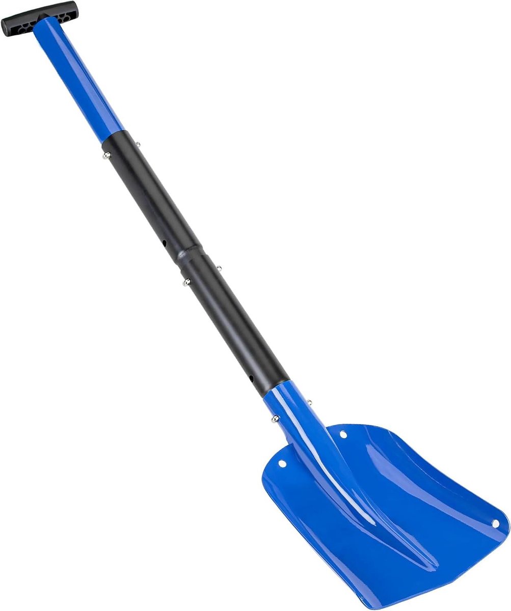 Opvouwbare Sneeuwschop - Draagbare Schep - Sneeuw Ruimen - Verstelbare Lengte - 825 cm - Blauw