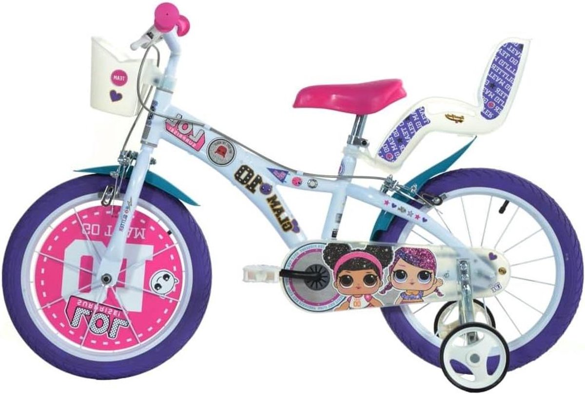 Meisjes Kinderfiets - Stadsfiets Junior - Leren Fietsen - TÜV-getest Veiligheid - 16 inch - Wit
