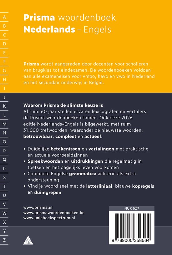 Prisma woordenboek Nederlands-Engels