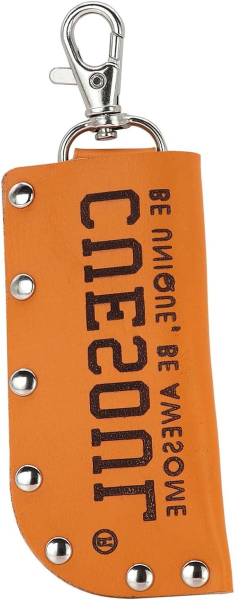 Dartcase Leer - Dartpijl Tas - Dart Toernooi - Metalen Klinknagels - 100 x 45 x 6 mm - Geel