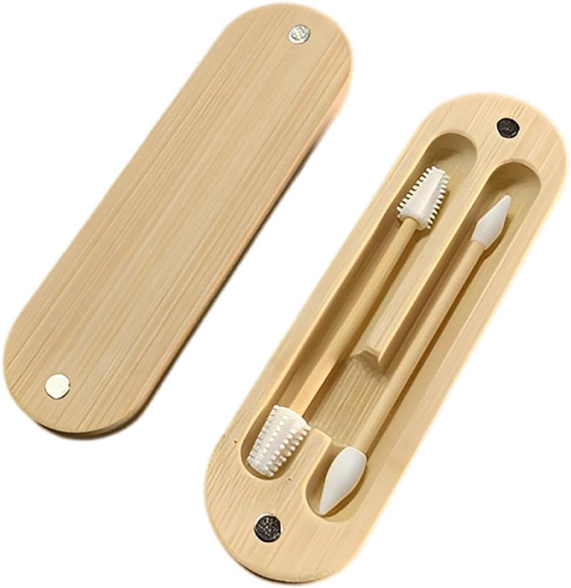 Herbruikbare Wattenstaafjes - Wasbare Oorstaafjes - Make-up Aanbrengen - Dubbele Siliconen Tips - 2 Stuks - Niet Gespecificeerd