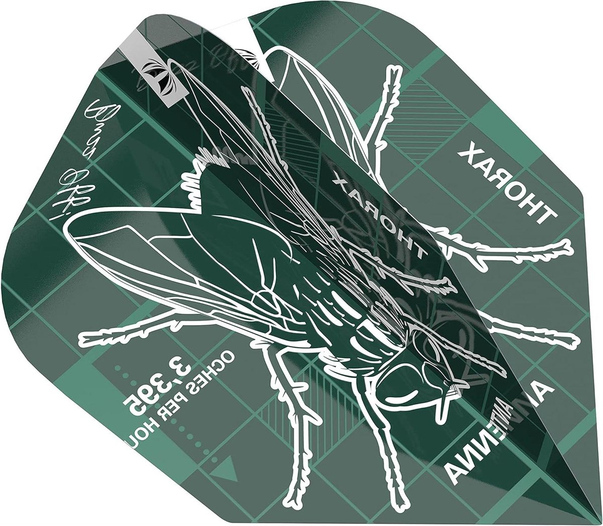 Dart Flights - Vlinderdas Vleugels - Precisie Werpen - Duurzaam 100 Micron - No.6 Formaat - Groen