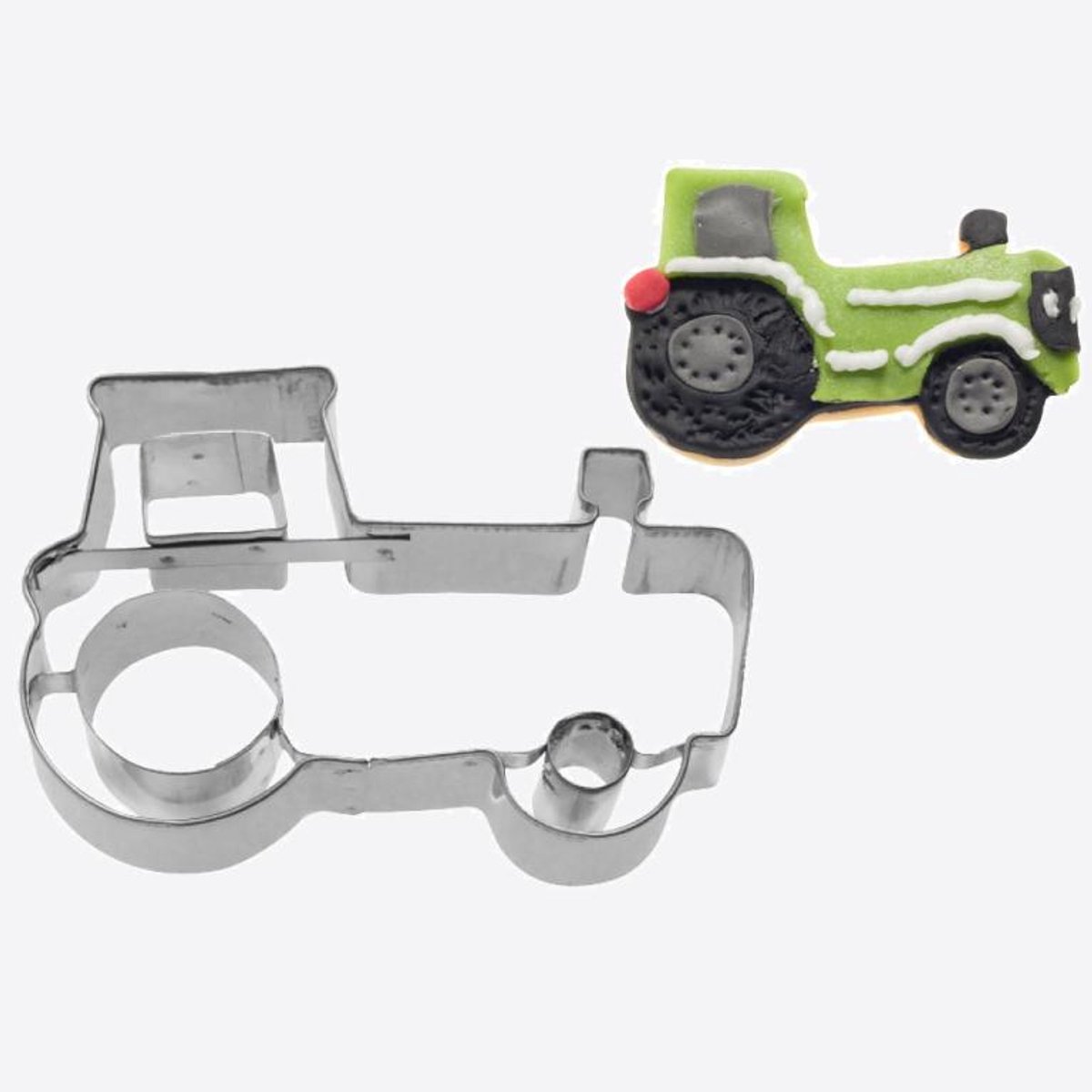 Westmark uitsteekvorm uit rvs 2D tractor 8.1x5.4x2.2cm